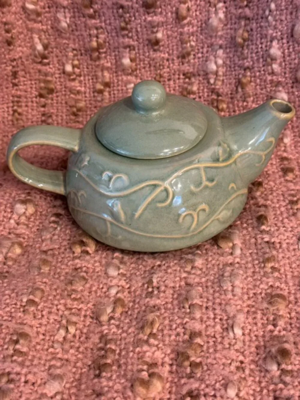 Sage Green Ceramic Individual Teapot by Pier 1 Imports